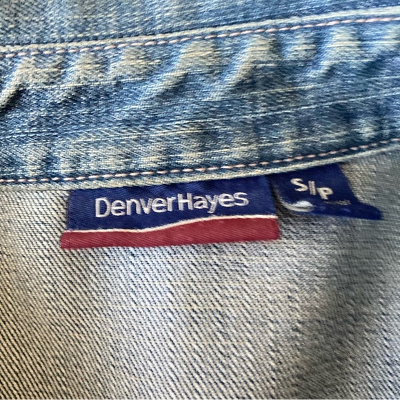 Denver Hayes Vintage Fitted Denim Jacket Size S - Picture 5 of 10